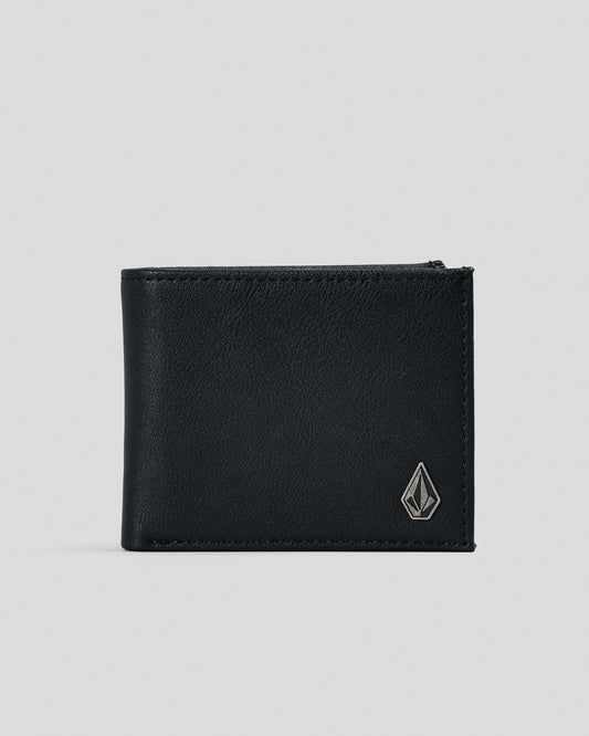 Slim Stone Wallet - Black