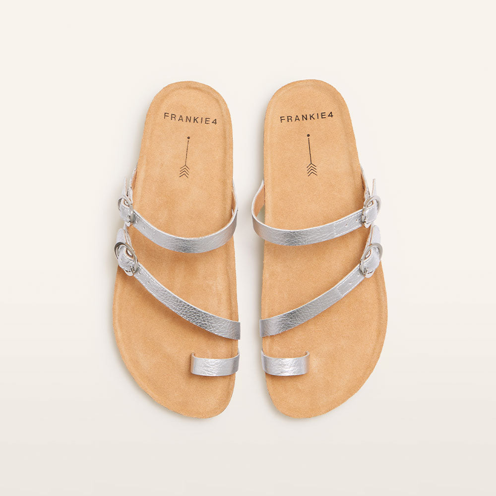 Blake Sandal - Silver Tumbled
