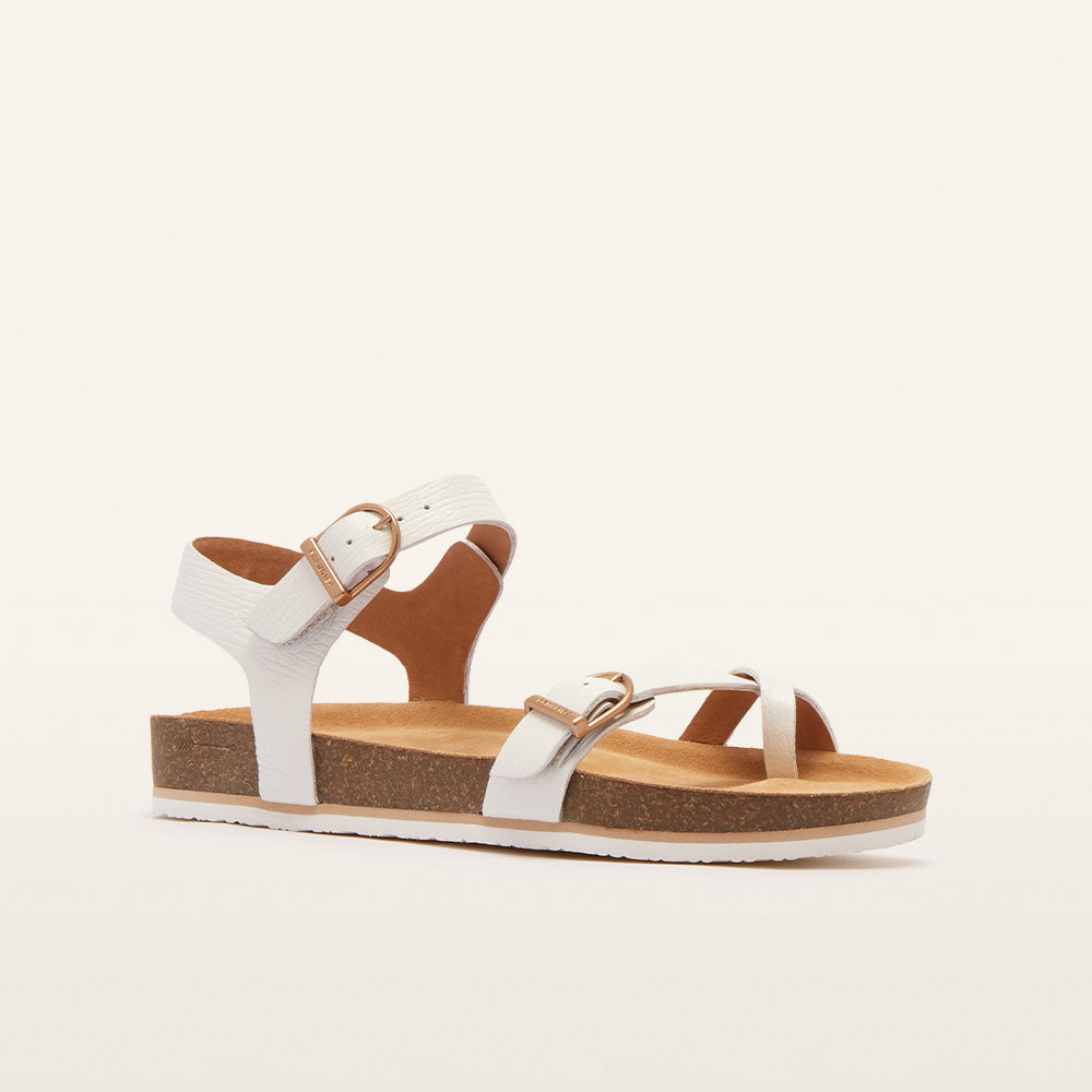 Orla Sandal - White Grain