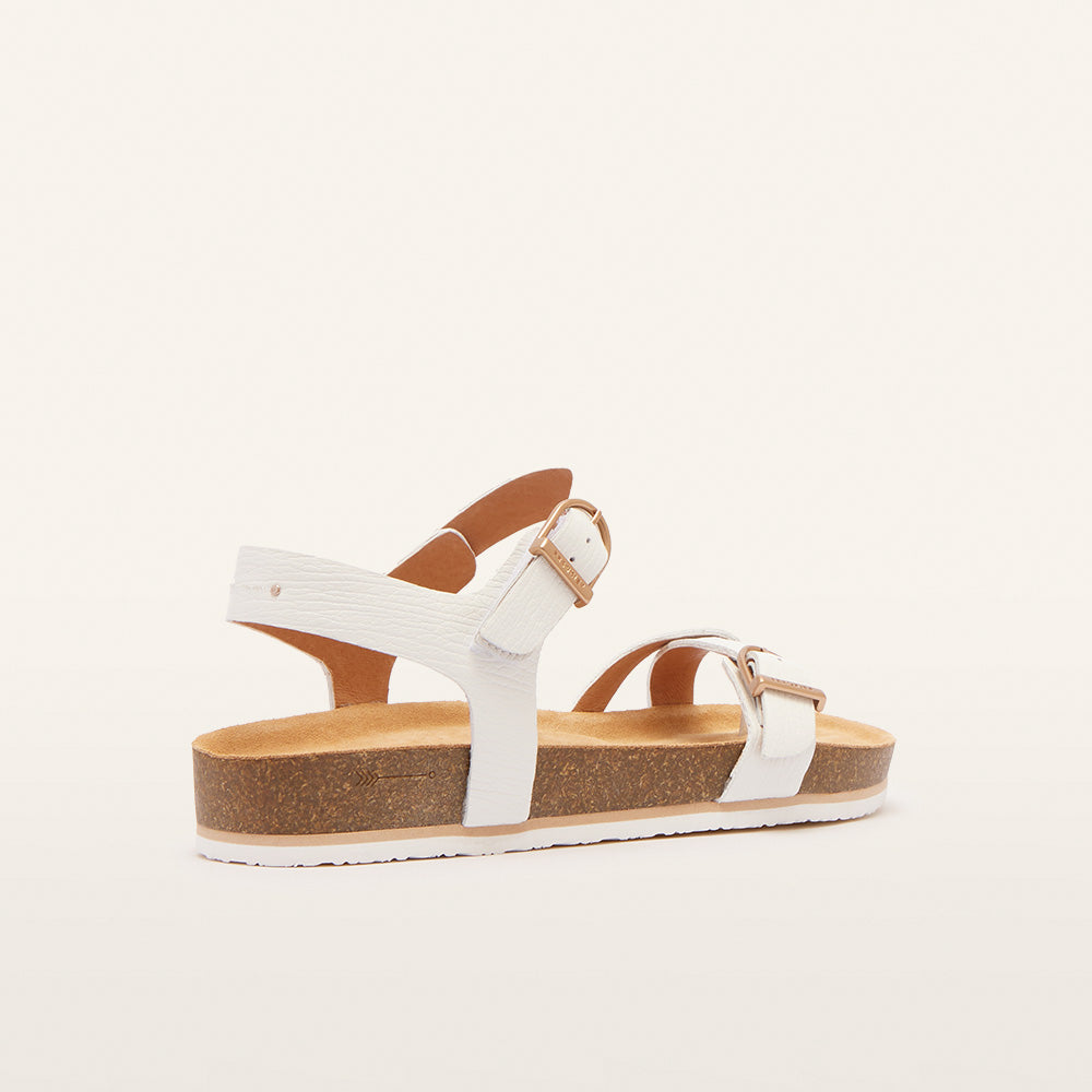 Orla Sandal - White Grain