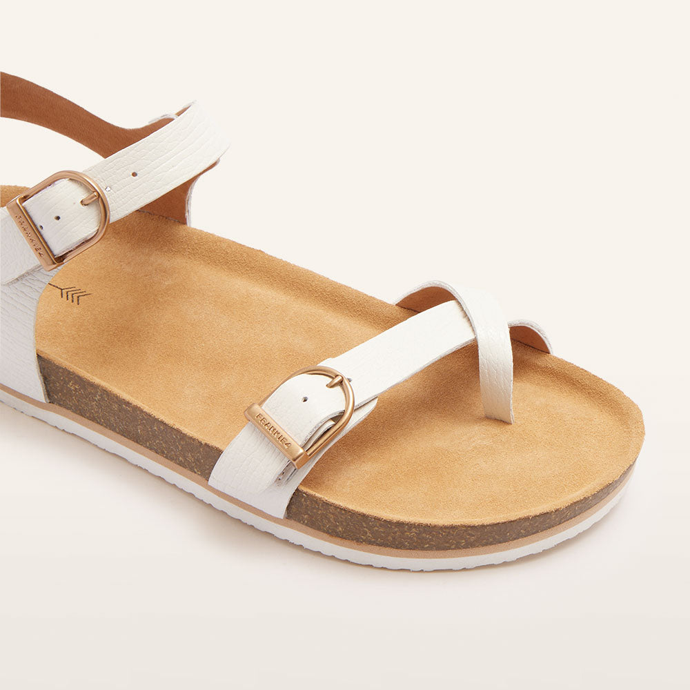 Orla Sandal - White Grain