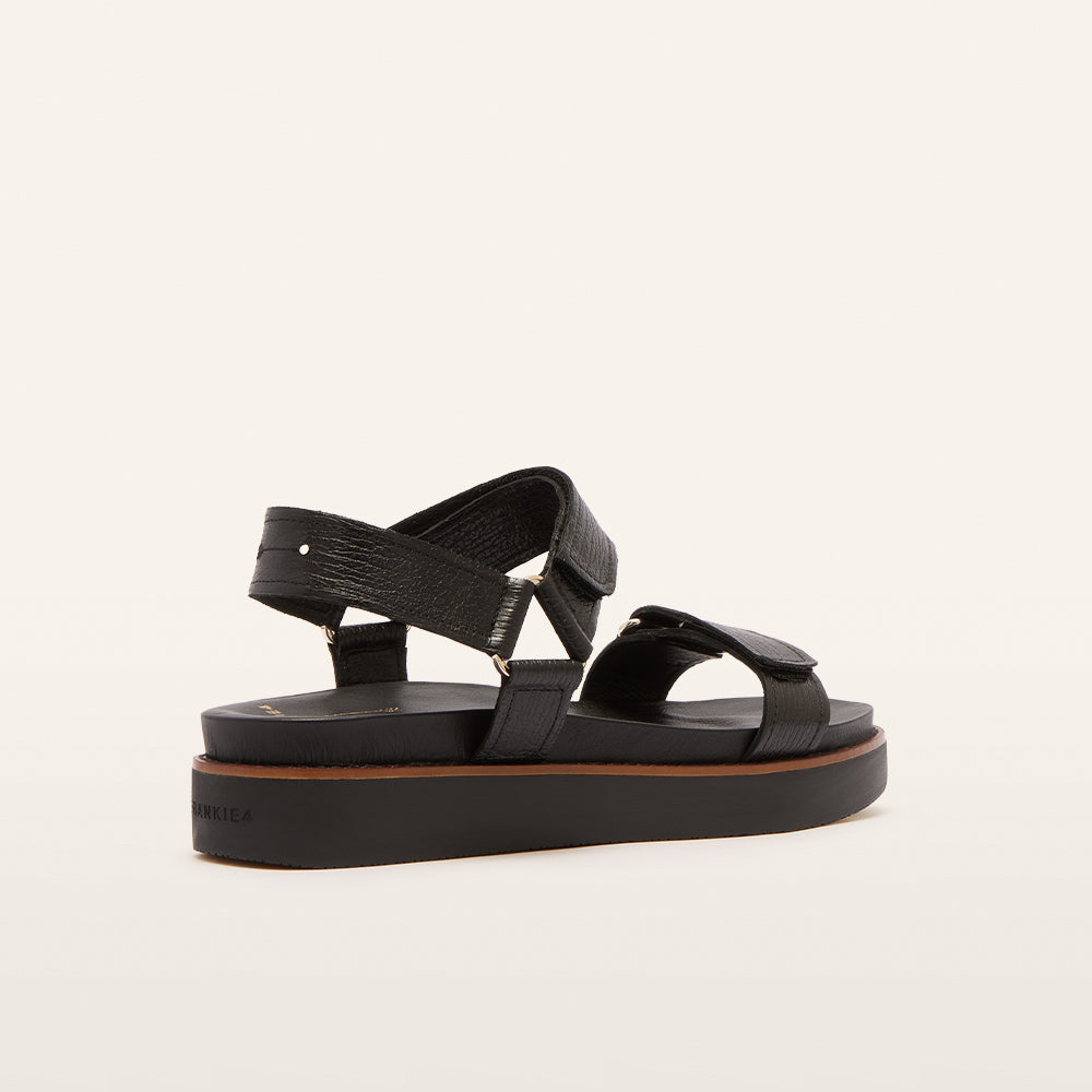 Zane Sandal - Black Grain