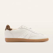 FRANKIE4 Levi White Leopard Print sneaker