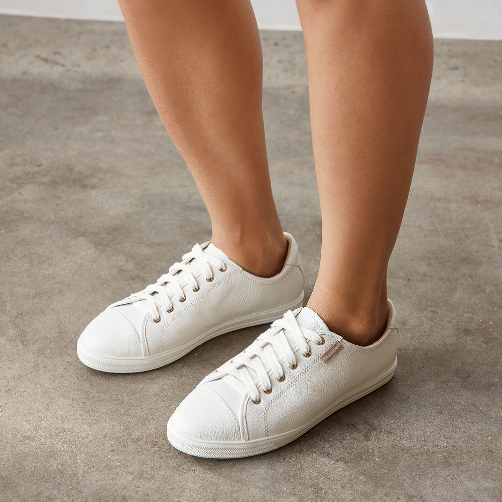 FRANKiE4 Nat III Sneaker - White Tumbled (view 6)