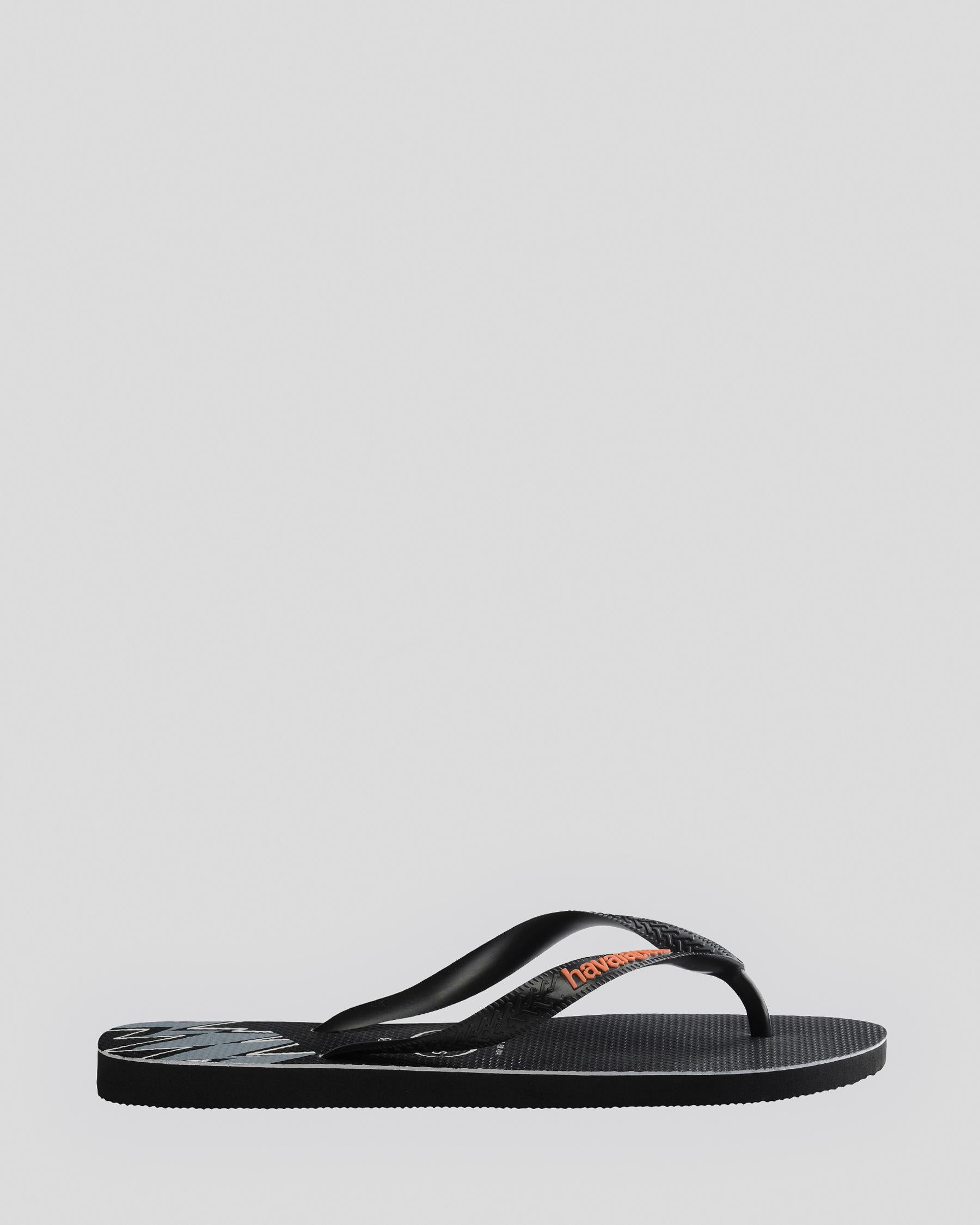 Havaianas Kids Top Print Splice - Black Begonia Orange (view 4)