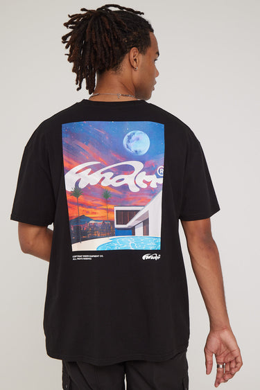 Hotel Pool Box Fit Tee - Black