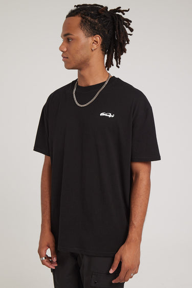 Hotel Pool Box Fit Tee - Black