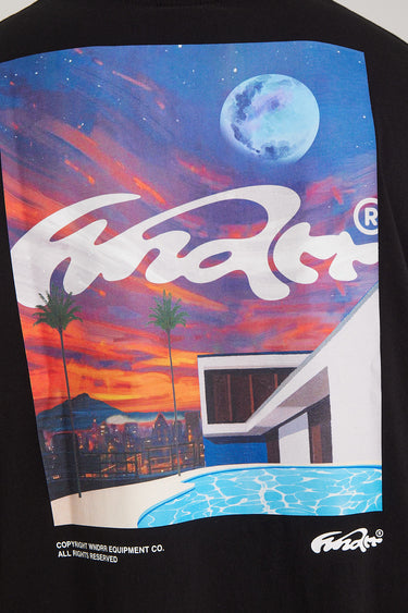 Hotel Pool Box Fit Tee - Black