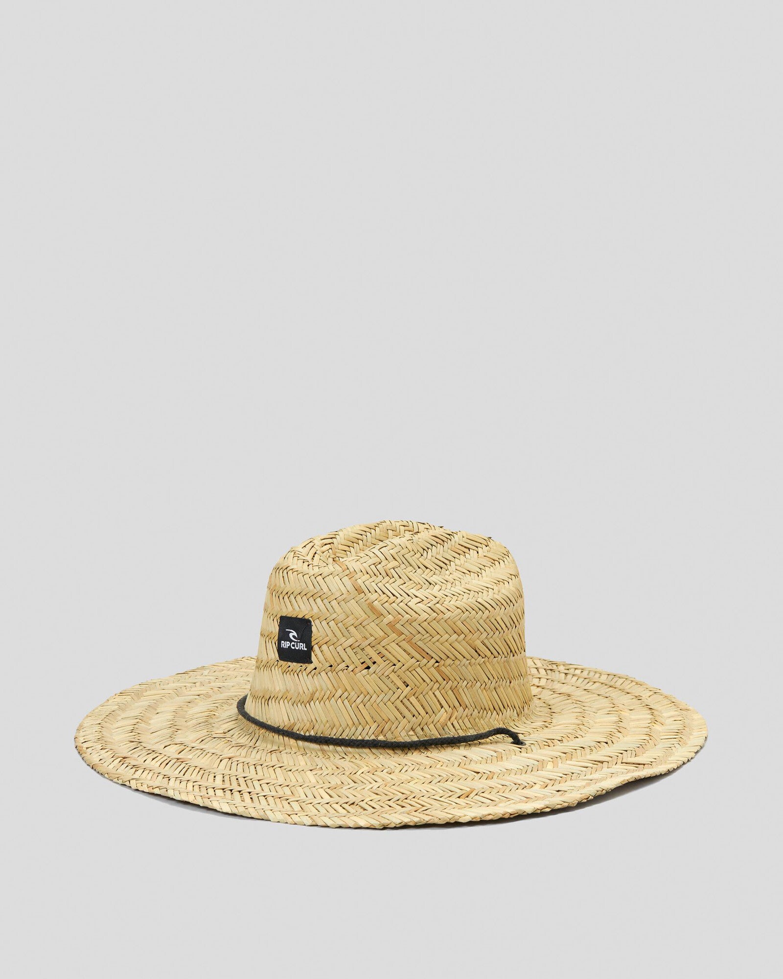Rip Curl Brand Straw Hat in natural - front