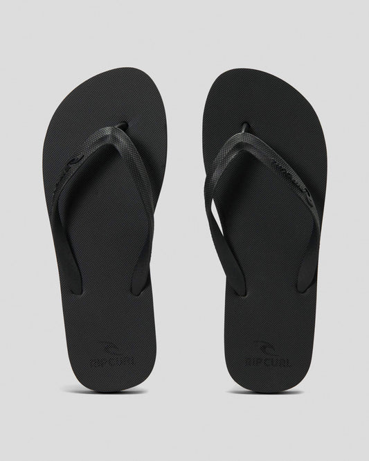 Brand Logo Bloom Thong  - Black