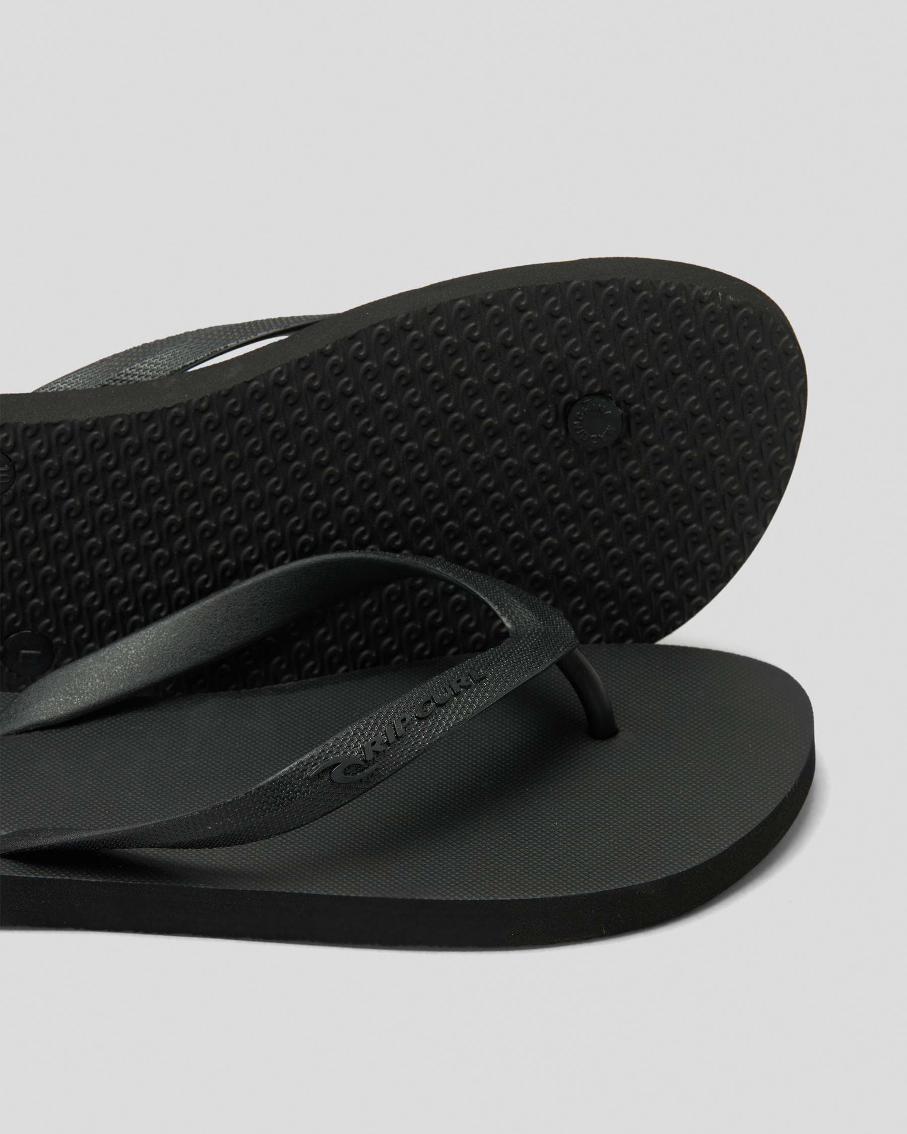 Rip Curl Brand Logo Bloom Thong  - Black (view 4)