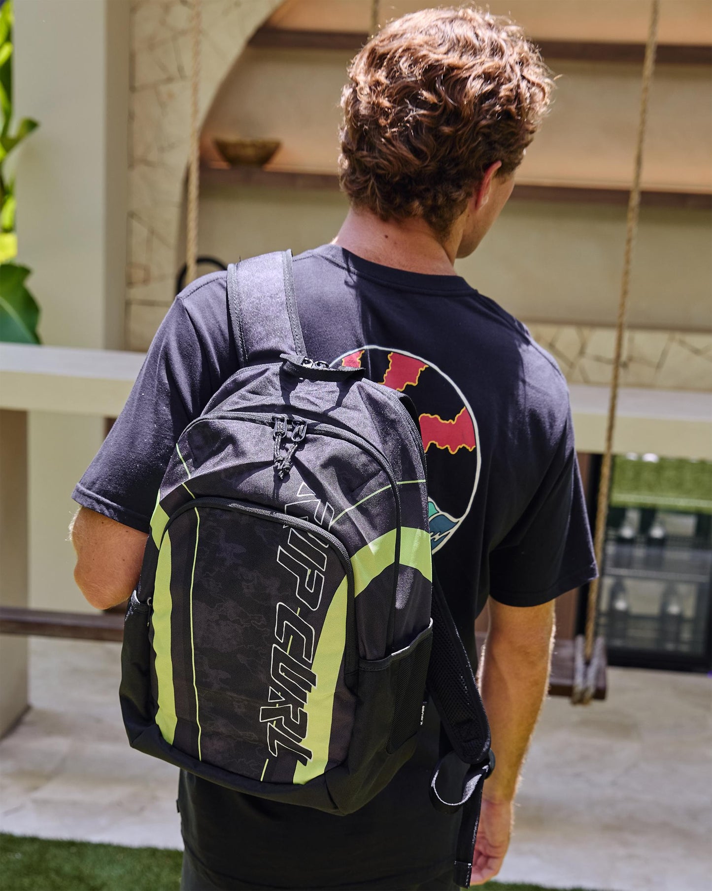Ozone 30L Faded Slant Backpack - Neon Lime