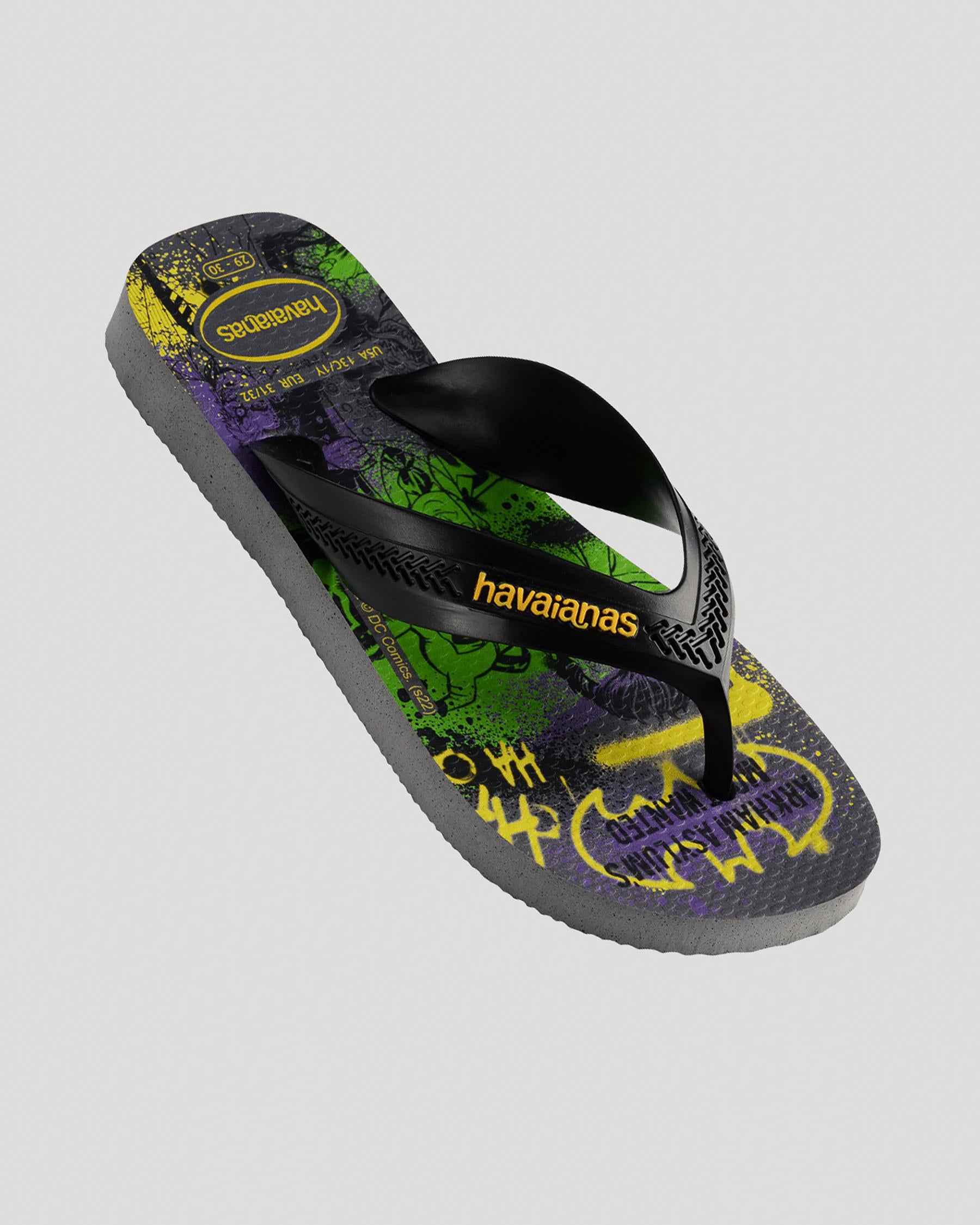 Havaianas Kids Max Heroes - Steel Grey / Black (view 3)