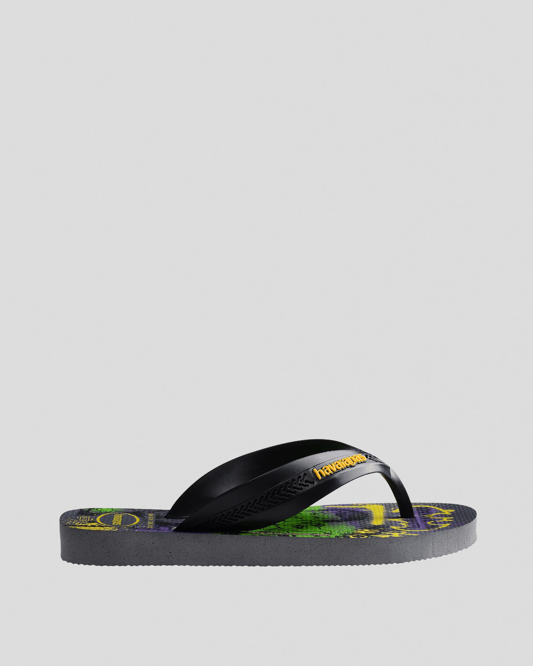 Havaianas Kids Max Heroes - Steel Grey / Black (view 4)