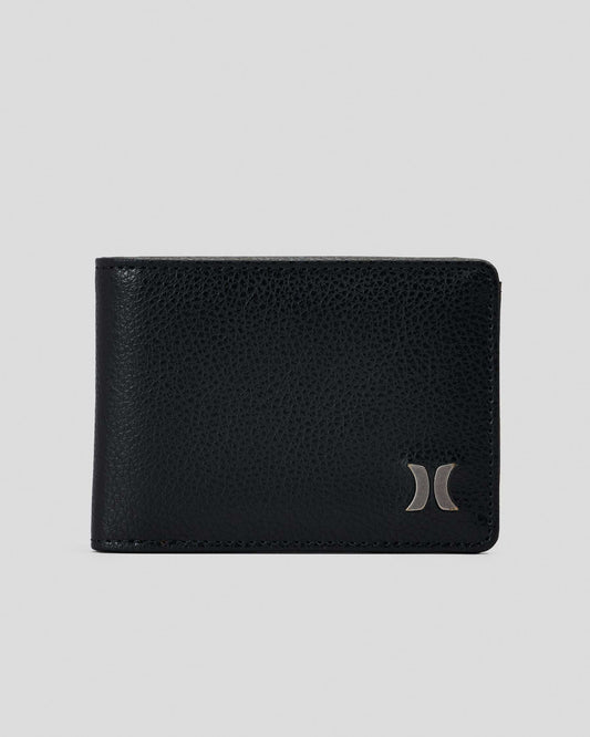Icon PU Solid Wallet - Black