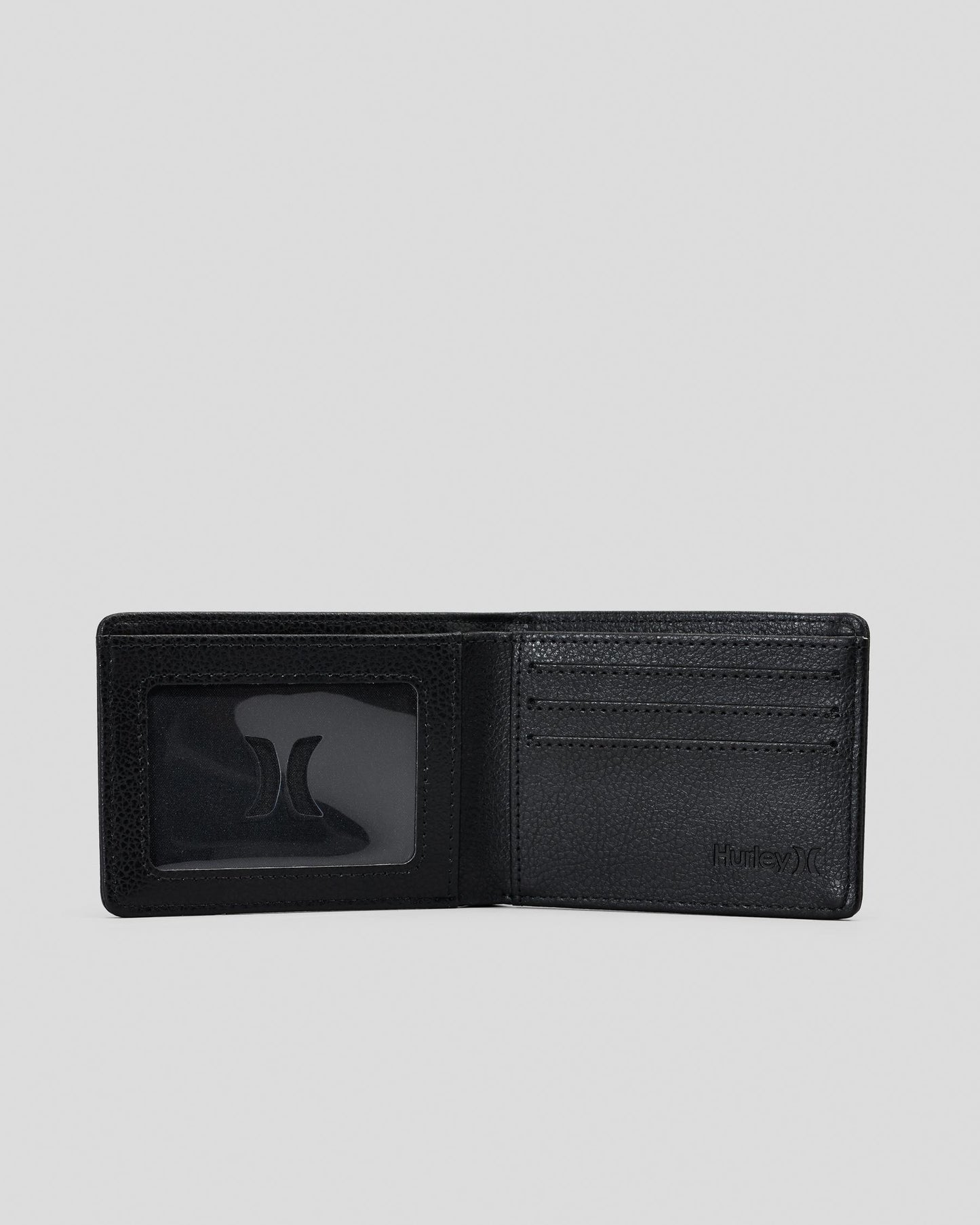 Icon PU Solid Wallet - Black