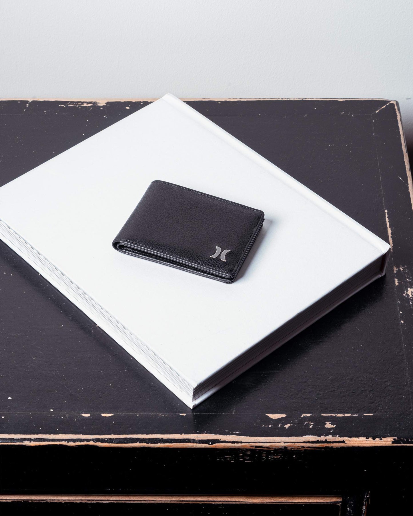 Icon PU Solid Wallet - Black