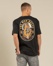 The Mad Hueys Quokka Coldie Tee Vintage Black - front view