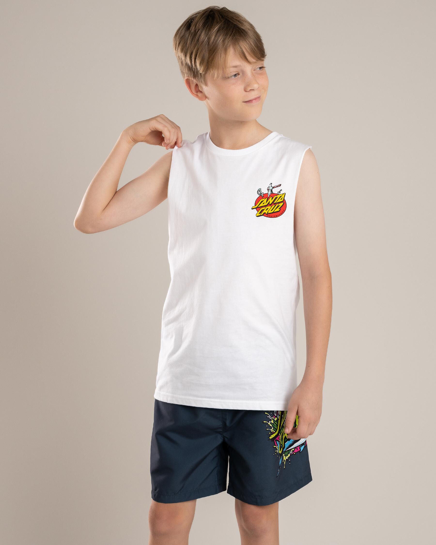 Santa Cruz Gremlin Patrol Muscle White - detail left view