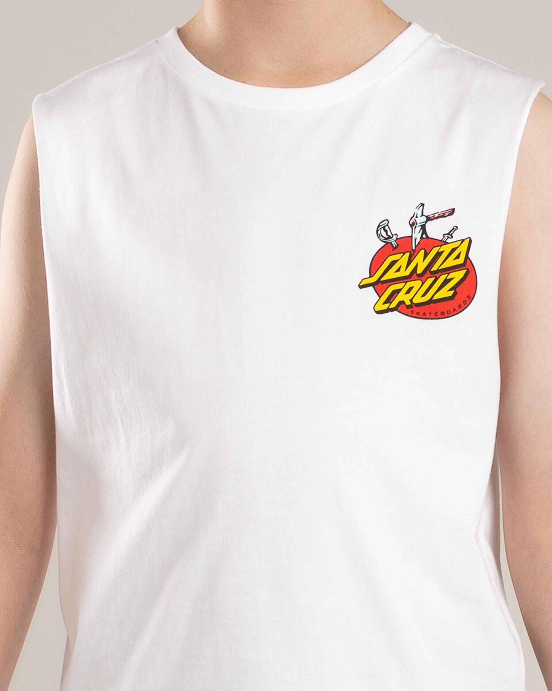 Santa Cruz Gremlin Patrol Muscle White - detail right view