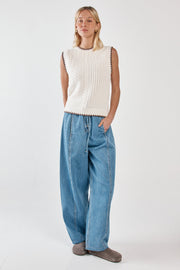 Sass Aveline Barrel Leg Jean Classic Blue