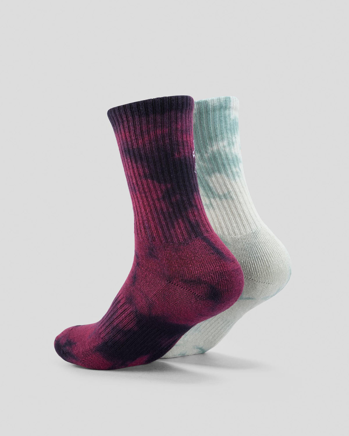 Santa Cruz Not A Dot Crew Sock maroon slate back view