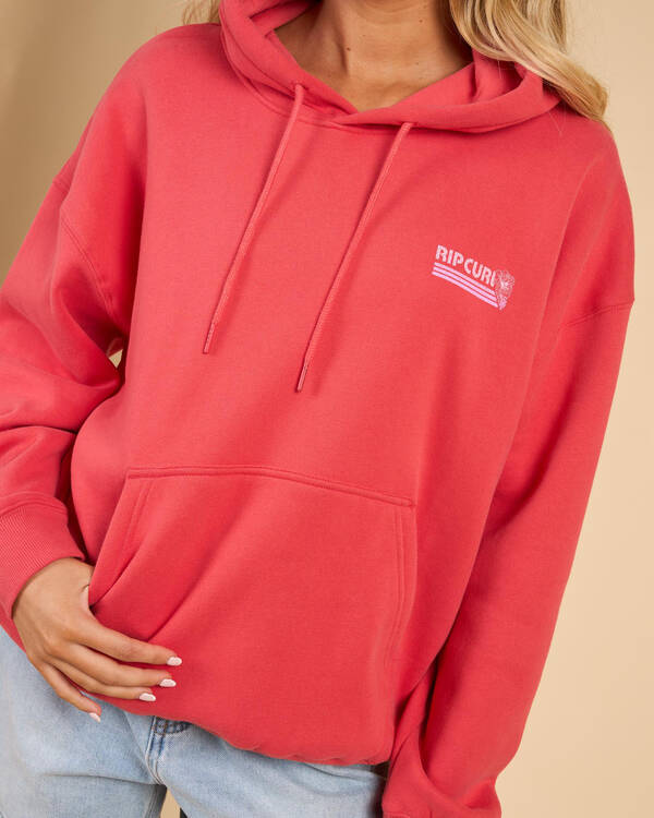 Rip Curl Ocean Break Heritage Hood - Deep Red (view 3)
