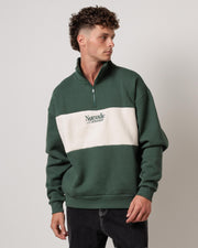 Ripple 1/4 Zip Sweatshirt - Green - Catani Clothing