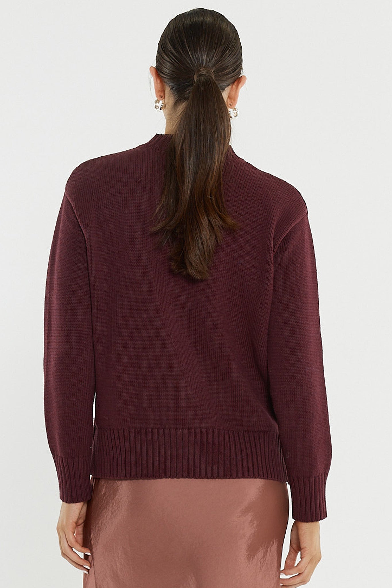Sass Ivy Cotton Knit - Burgundy (view 4)