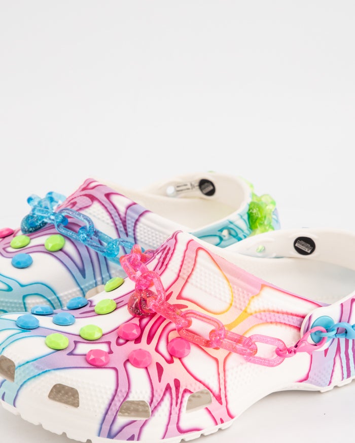 Digital Dopamine Classic Clog - White / Multi