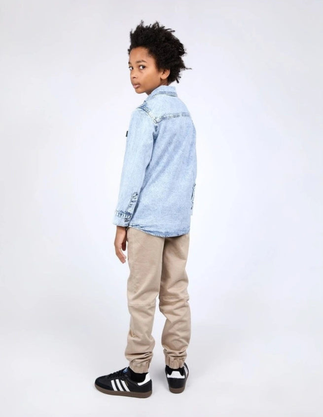Saint Goliath Prize Denim Shirt - Light Blue - Teens (view 4)