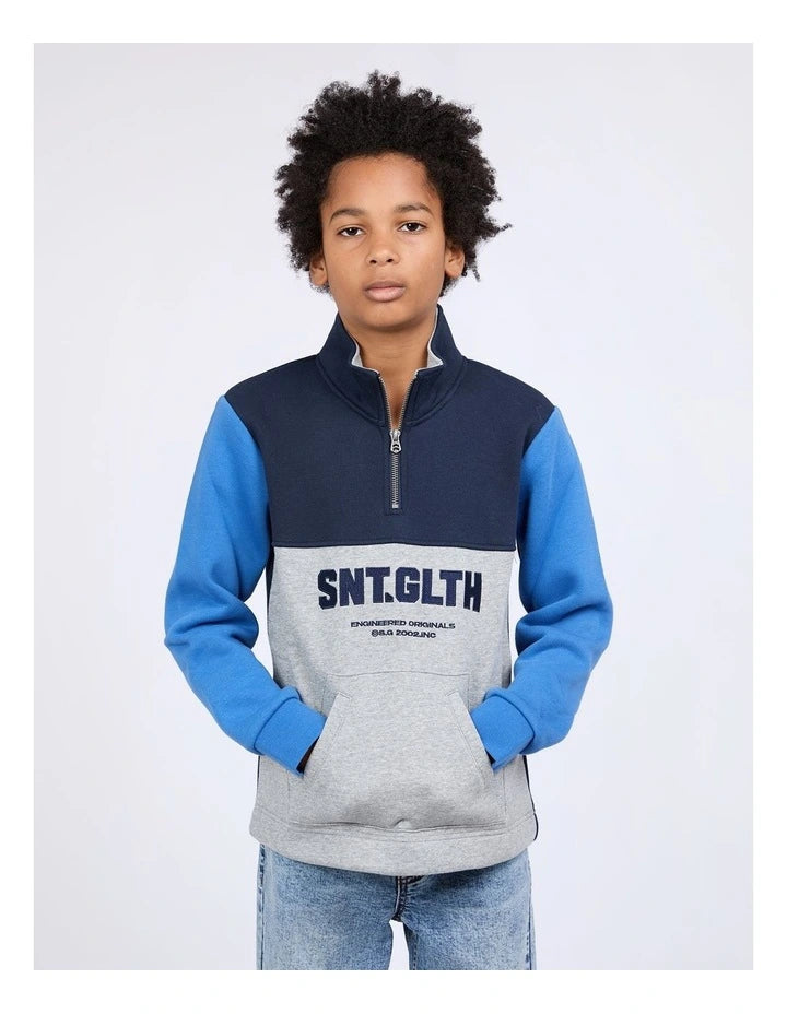 Challenger 1/2 Zip - Navy - Teen - Catani Clothing
