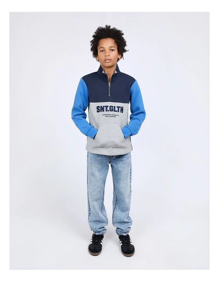 Challenger 1/2 Zip - Navy - Teen - Catani Clothing