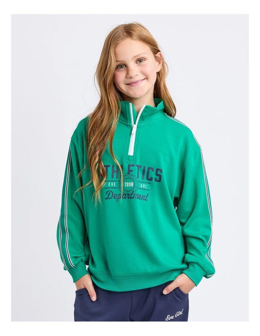 Ultimate 1/4 Zip Crew - Green