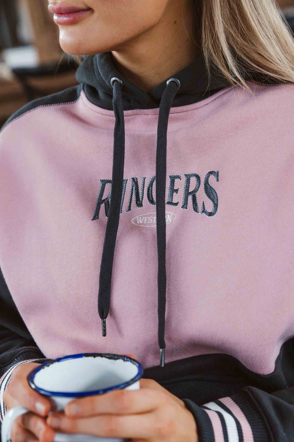 Ringers Western Aspley Womens Pullover Hoodie -  Charcoal (view 4)