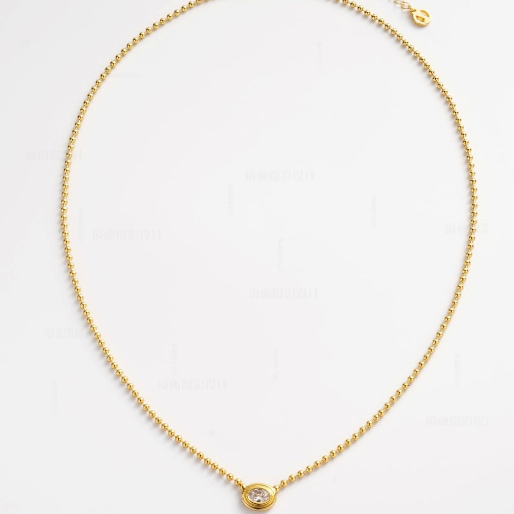 Zafino Zoe Necklace Gold detail