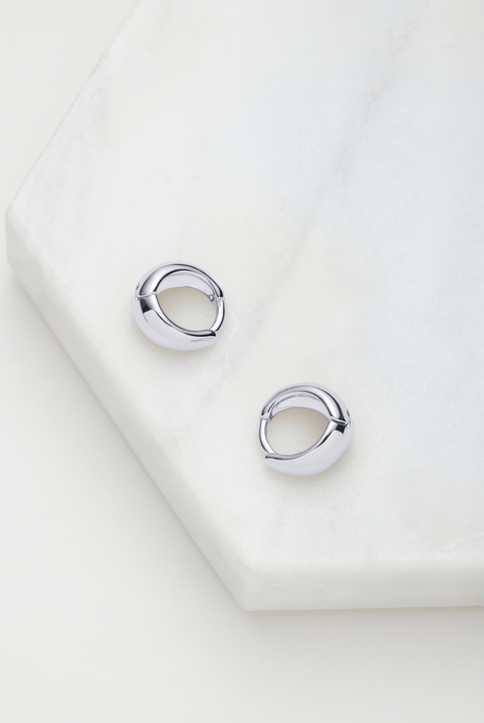 Steph Hoop - Small - Silver