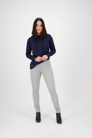 Vassalli Narrow Leg Cord Pant Cloud - front view