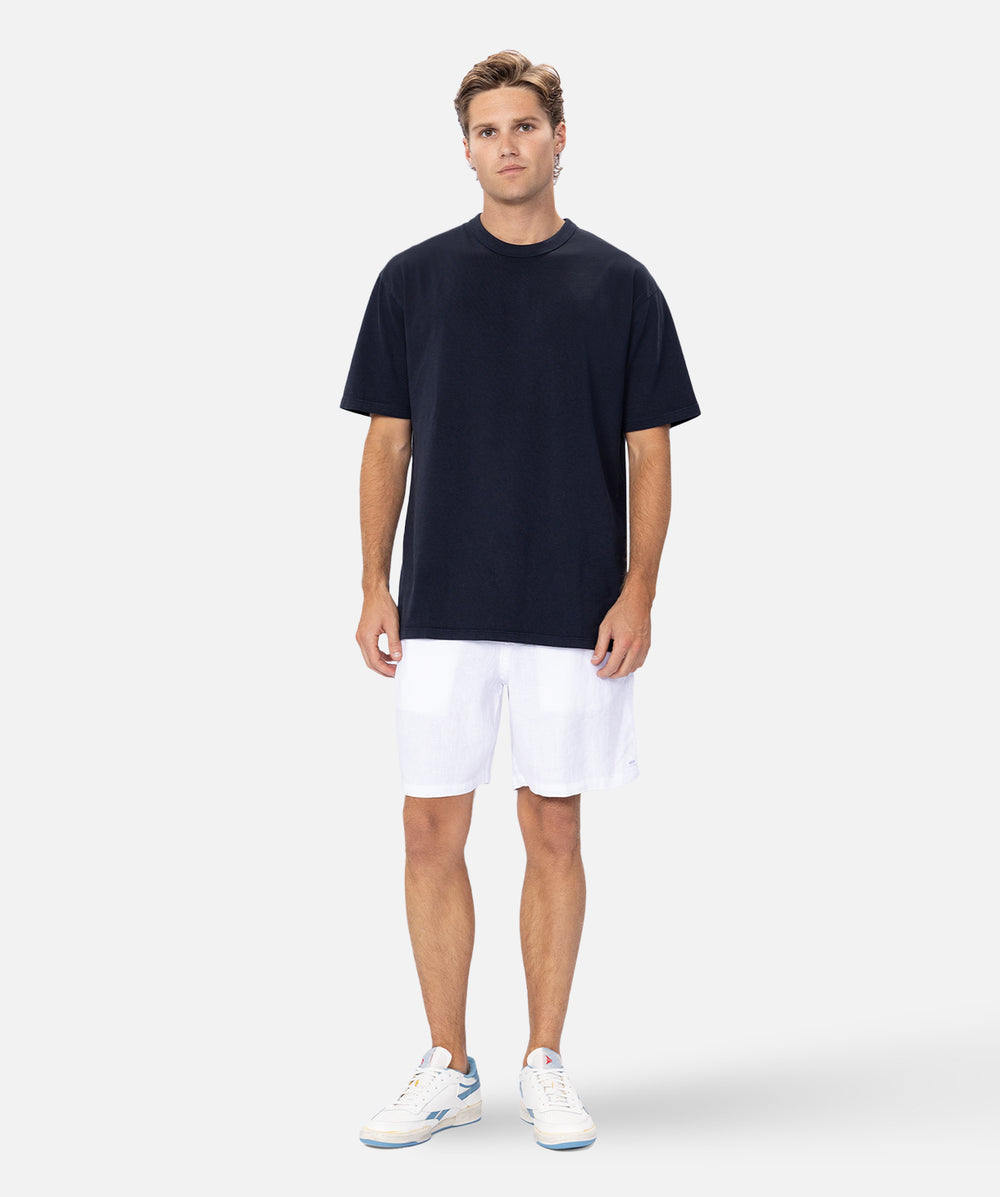 The Marina Linen Short - Antique White
