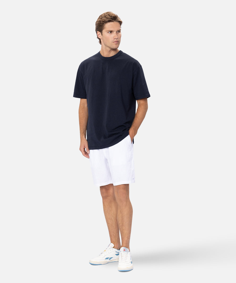 The Marina Linen Short - Antique White