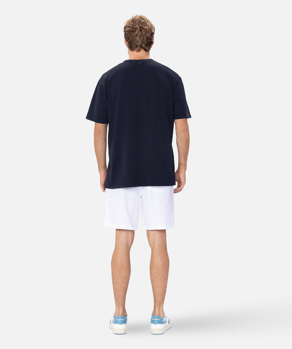 The Marina Linen Short - Antique White