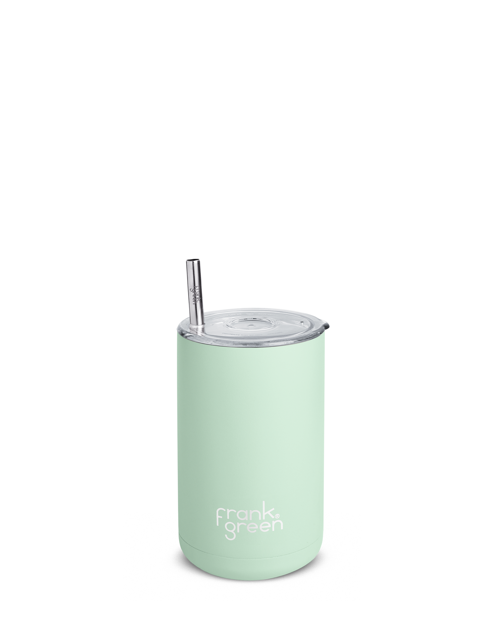 frank green Iced Coffee Cup with Straw Mint Gelato