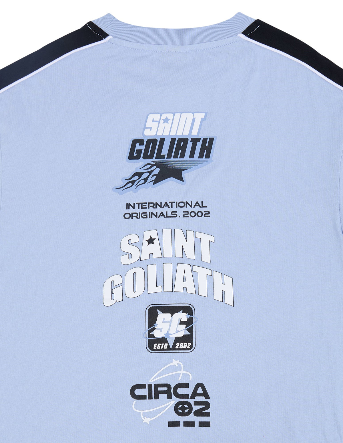 St Goliath Originals Tee Blue detail