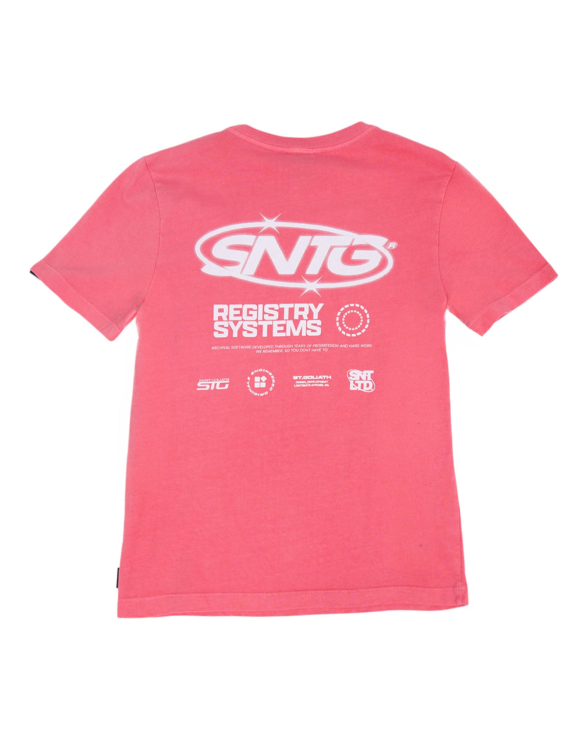 St Goliath Archive Tee Red boys detail