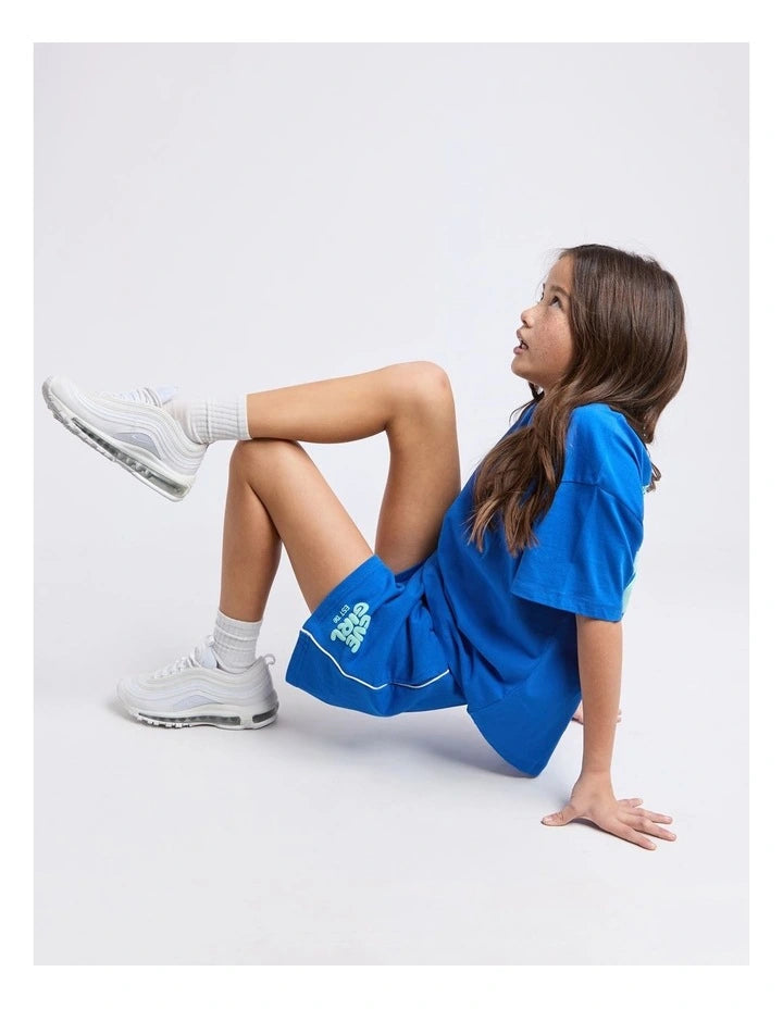 Eve Girl Sports Club Fleece Short - Cobalt - Teen (view 3)