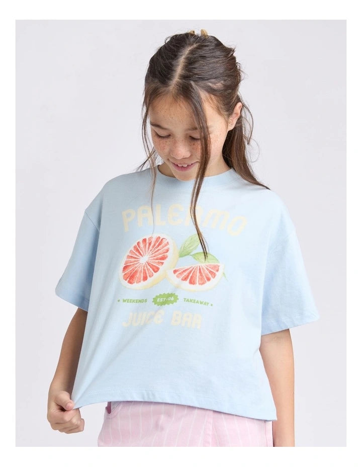 Eve Girl Palermo Tee - Light Blue (view 4)