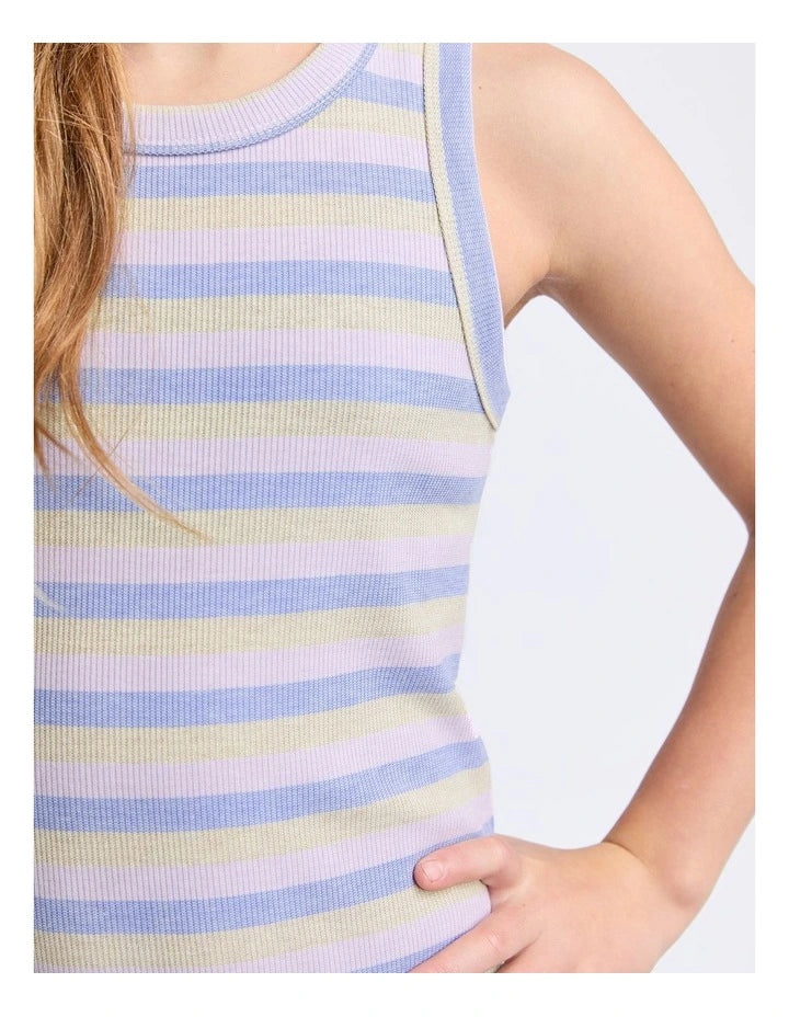 Eve Girl Callie Rib Tank Dress - Purple (view 4)