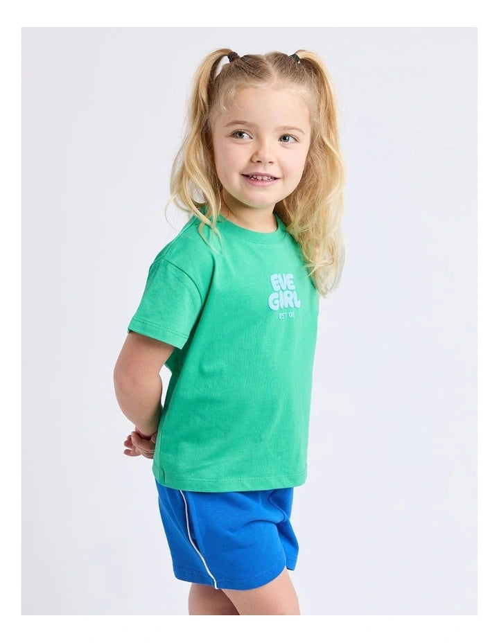 Eve Girl Sports Club Tee - Green - Kids (view 4)