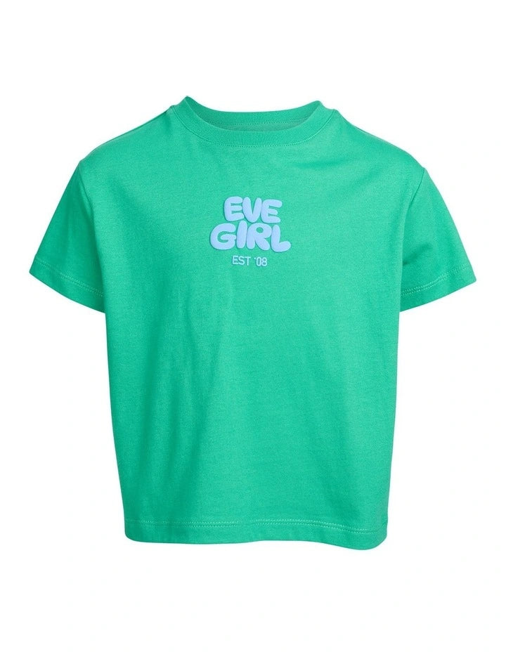 Eve Girl Sports Club Tee - Green - Kids (view 5)