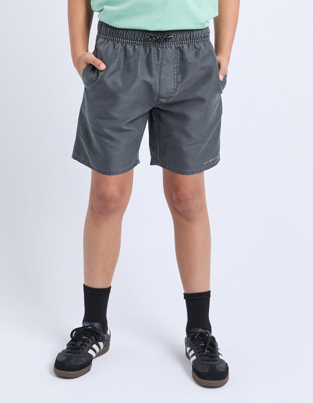 St Goliath Illusion Short Indigo boys front